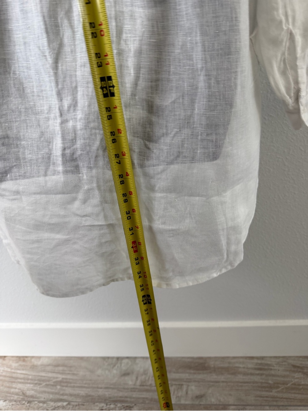 Linen For Cynthia White Hooded Swim Cover-Up Tunic with Pockets - Picture 10 of 13